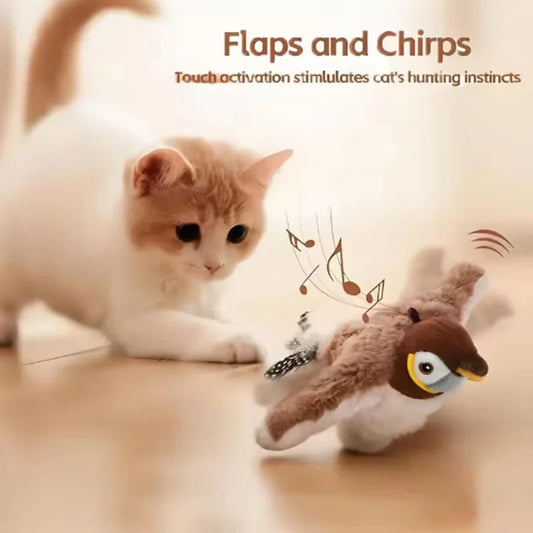 Chirping Cat Bird Toy